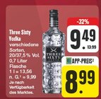 Vodka Angebote von Three Sixty bei EDEKA Erlangen für 8,99 €