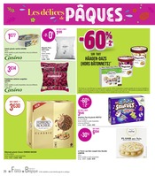 Promos Ferrero Rocher dans le catalogue "Les délices de PÂQUES !" de Casino Supermarchés à la page 20
