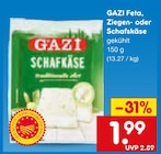 Feta, Ziegen- oder Schafskäse im Angebot bei Netto Marken-Discount in Speyer Feta, Ziegen- oder Schafskäse Angebote von GAZI bei Netto Marken-Discount Speyer für 1,99 €