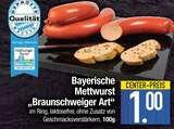 Aktuelles Bayerische Mettwurst „Braunschweiger Art“ Angebot bei EDEKA in Ingolstadt ab 1,00 €