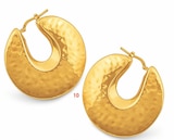 Boucles d'oreilles en bronze plaqué or dans le catalogue E.Leclerc