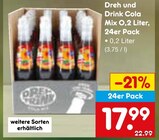 Cola Mix 0,2 Liter, 24er Pack Angebote von Dreh und Drink bei Netto Marken-Discount Rudolstadt für 17,99 €