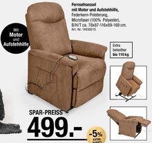 Fernsehsessel mit Motor und Aufstehhilfe bei Möbel Preiss GmbH & Co. KG in Wiesbaden Fernsehsessel mit Motor und Aufstehhilfe im Angebot bei Möbel Preiss GmbH & Co. KG Wiesbaden für 499,00 €