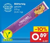 Blätterteig im Netto Marken-Discount Prospekt Blätterteig von Genuss Welt im aktuellen Netto Marken-Discount Prospekt für 0,89 €