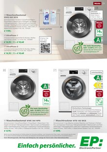 Waschmaschine im aktuellen EP: Prospekt (Ahlen) Waschmaschine im EP: Prospekt "MIELE - Hausgeräte, effizient und langlebig!" mit 12 Seiten (Ahlen)