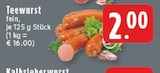 Teewurst bei E center im Selm Prospekt für 2,00 €