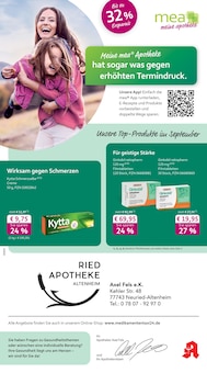 mea - meine apotheke Prospekt Unsere September-Angebote mit 4 Seiten