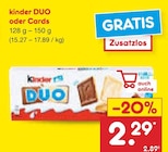 Kinder Duo oder Cards von Ferrero für 2,29 € bei Netto Marken-Discount im Angebot Kinder Duo oder Cards von Ferrero im aktuellen Netto Marken-Discount Prospekt