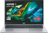 PC portable 15,6” - Acer en promo chez Bureau Vallée Suresnes à 489,99 €