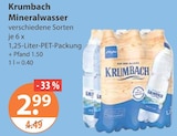 Mineralwasser im V-Markt Prospekt Mineralwasser von Krumbach im aktuellen V-Markt Prospekt für 2,99 €