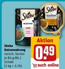 Katzennahrung Angebote von Sheba bei REWE Bergheim für 0,49 €