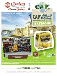 Casino Supermarchés Catalogue "BRETAGNE", 22 pages, Le Guerno, 05/07/2022 - 15/08/2022 Casino Supermarchés Catalogue "BRETAGNE", 22 pages, Le Guerno, 05/07/2022 - 15/08/2022