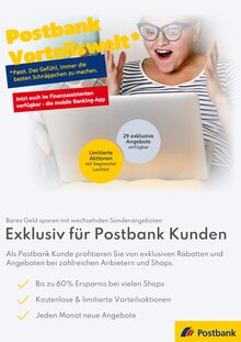 Aktueller Postbank Bonn Prospekt "Postbank Vorteilswelt" mit 2 Seiten