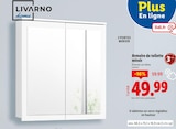 Armoire de toilette miroir - Livarno home en promo chez Lidl Vandœuvre-lès-Nancy à 49,99 €