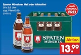 Münchner Hell oder Alkholfrei im Angebot bei Netto Marken-Discount in Lohne Münchner Hell oder Alkholfrei Angebote von Spaten bei Netto Marken-Discount Lohne für 13,99 €