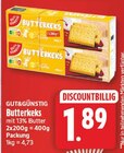Butterkeks im Angebot bei WEZ in Herford Butterkeks Angebote von Gut&Günstig bei WEZ Herford für 1,89 €