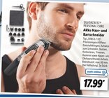 Akku Haar- und Bartschneider Angebote von SILVERCREST PERSONAL CARE bei Lidl Lingen für 17,99 €