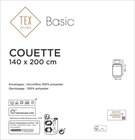 Couette "Basic" - TEX BASIC en promo chez Carrefour Nanterre à 9,99 €