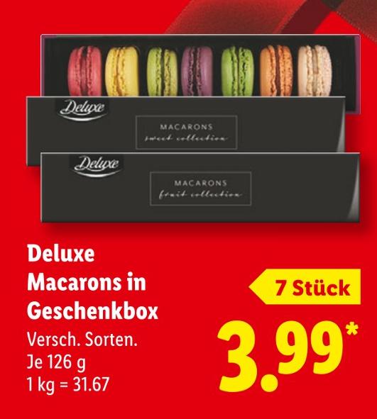 Macarons in Geschenkbox