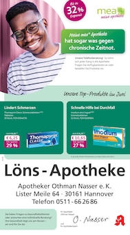 Aktueller mea - meine apotheke Prospekt "Unsere Juni-Angebote" Seite 1 von 4 Seiten für Hannover