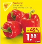 Paprika rot Angebote von MARKT TAG bei Netto Marken-Discount Pirna für 1,55 €