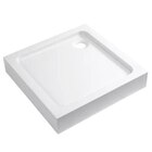 Receveur de douche acrylique carré 80x80cm blanc "DOMMEL" - Brico Dépôt à Caen Receveur de douche acrylique carré 80x80cm blanc "DOMMEL" en promo chez Brico Dépôt Caen à 89,00 €