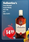 Finest Blended Scotch Whisky Angebote von Ballantine's bei Getränke Hoffmann Ahlen für 14,99 €