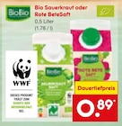 Bio Sauerkraut oder Rote BeteSaft Angebote von BioBio bei Netto Marken-Discount Pinneberg für 0,89 €