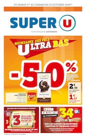 Prospectus Super U à Altkirch, "La quinzaine des prix ultra bas", 36 pages de promos valables du 01/10/2024 au 13/10/2024