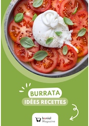 Catalogue Autres Magasins Recettes en cours à Courçon et alentours, "BURRATA IDÉES RECETTES", 1 page, 14/07/2025 - 31/08/2025