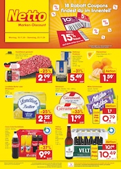 Aktueller Netto Marken-Discount Prospekt mit Bier, "Aktuelle Angebote", Seite 1