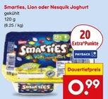 Joghurt im Angebot bei Netto Marken-Discount in Siegburg Joghurt Angebote von Smarties, Lion oder Nesquik bei Netto Marken-Discount Siegburg für 0,99 €