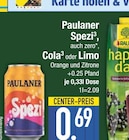 Spezi im Angebot bei EDEKA in Neuburg Spezi Angebote von Paulaner bei EDEKA Neuburg für 0,69 €