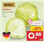 Netto Marken-Discount - Weißkohl Angebot im Prospekt Weißkohl bei Netto Marken-Discount im Prospekt "" für 0,88 €