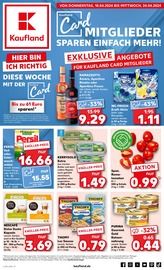 Aktueller Kaufland Supermarkt Prospekt in Schloß Holte-Stukenbrock und Umgebung, "Aktuelle Angebote" mit 52 Seiten, 18.04.2024 - 24.04.2024