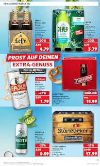 Bier im Kaufland Prospekt "EXTRA-ANGEBOTE" mit 8 Seiten (Krefeld)