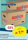 Umzugskarton bei ROLLER im Hüttenrode Prospekt für 1,99 €