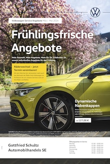 Aktueller Volkswagen Prospekt "Frühlingsfrische Angebote" Seite 1 von 1 Seite für Grevenbroich