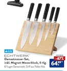 Damastmesser-Set, inkl. Magnet-Messerblock, 6-tlg. von ECHTWERK im aktuellen ALDI Nord Prospekt