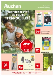 Prospectus Auchan Hypermarché à Saint-Loubès, "Profitez de l'été en toute tranquillité", 2 pages de promos valables du 14/05/2024 au 20/05/2024