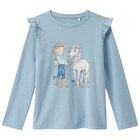 Aktuelles Mädchen Langarmshirt mit Print Angebot bei Ernstings family in Düsseldorf ab 9,99 €