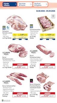 Schweinefilet im METRO Prospekt "Wochenangebote - Getränke & Snacks" mit 53 Seiten (Bremerhaven)