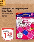 WC-Hygienespüler Aktiv Würfel Angebote von Elsterglanz bei GLOBUS Leipzig für 1,29 €