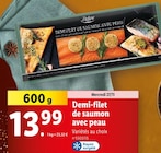 Demi-filet de saumon avec peau - DELUXE en promo chez Lidl Brest à 13,99 €