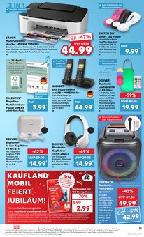 Audiogeräte im Kaufland Prospekt "Aktuelle Angebote" mit 44 Seiten (Leipzig)