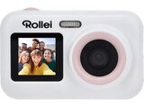 Digitalkamera im MediaMarkt Saturn Prospekt Sportsline Fun Digitale Kompaktkamera Weiß, 5 x opt. Zoom, 2.4-Zoll-Display an der Rückseite, 1.3-Zoll-Selfie-Display Frontseite von ROLLEI im aktuellen MediaMarkt Saturn Prospekt für 64,99 €