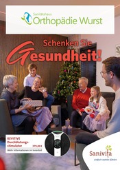 Aktueller Frank Wurst Orthopädieschuhtechnik & Rehatechnik Sanitätshaus Prospekt in Gernsbach und Umgebung, "Schenken Sie Gesundheit!" mit 6 Seiten, 13.11.2024 - 31.01.2025