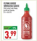Sriracha Sauce Chili scharf im Angebot bei Marktkauf in Paderborn Sriracha Sauce Chili scharf Angebote von Flying Goose bei Marktkauf Paderborn für 3,99 €