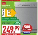 Aktuelles Geschirrspüler GSP 14755E Angebot bei Marktkauf in Bochum ab 249,99 €