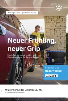 Aktueller Volkswagen Prospekt "Neuer Frühling, neuer Grip" Seite 1 von 1 Seite für Kreuztal